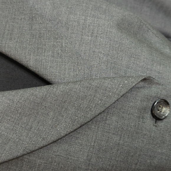 Ann Taylor Cashmere Wool Gray Suit Jacket 8P Audrey Trousers 6 Office Siren - Picture 3 of 16